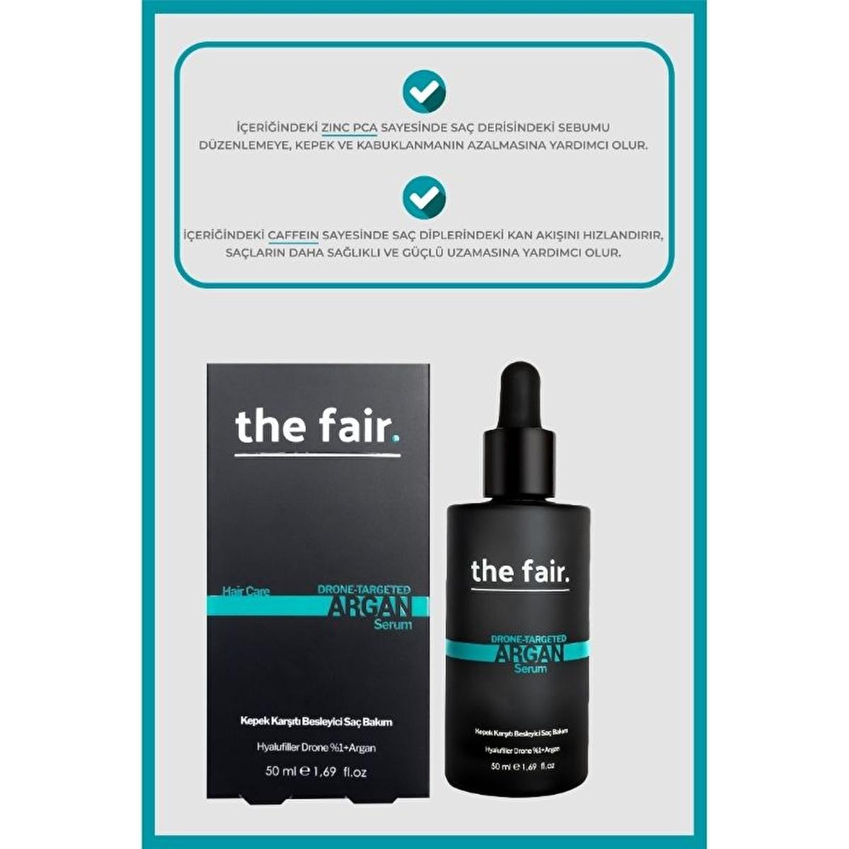 the fair. Drone-Targeted Argan Hair Serum 50ml - Nourishing Vegan Formula for All Hair Types