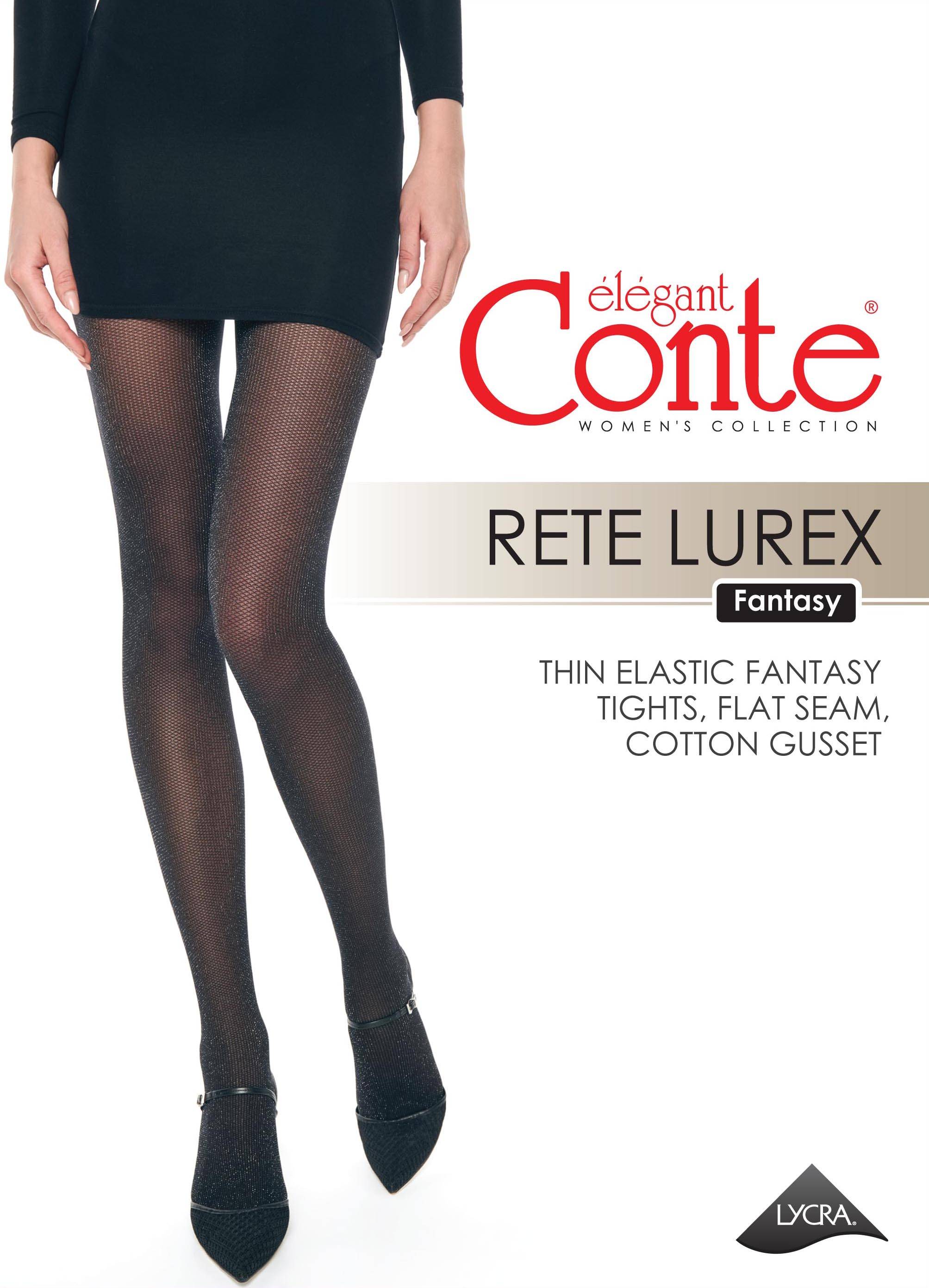 TheRanok.com Fantasy Shimmering Tights Conte Rete Lurex - Fine Mesh Imitation — detail close-up