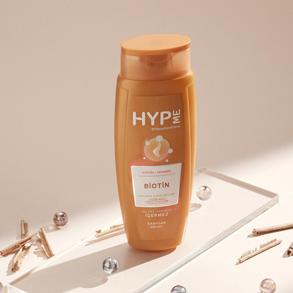 Hyp Me Sulfate-Free Anti-Hair Loss Shampoo with Caffeine & Biotin - Gentle, Strengthening, 11.83 fl oz