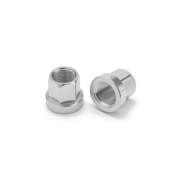 Mission BMX 14mm Aluminum Axle Nuts - Silver