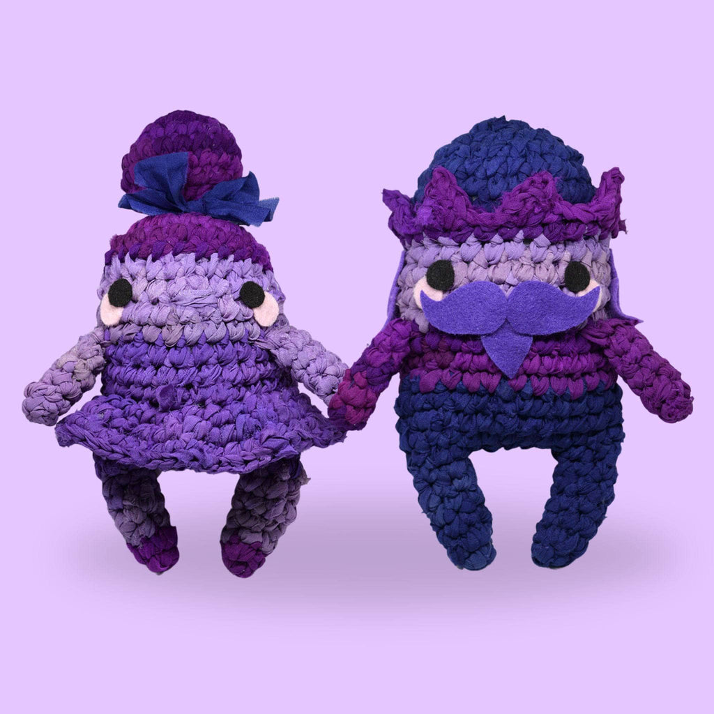 Darn Good Yarn Nutcracker & Sugar Plum Fairy Amigurumi Kit — main product shot