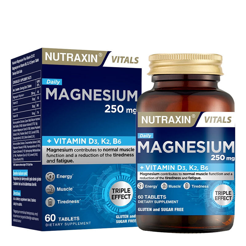 Nutraxin Vitals Magnesium Daily 250 mg 60 Tablets