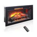 Nuvia 36-Inch Electric Antique Black Touch Panel Infrared Fireplace Insert With Removable Trim Kit (SAK84610) – SAKSBY WHOLES