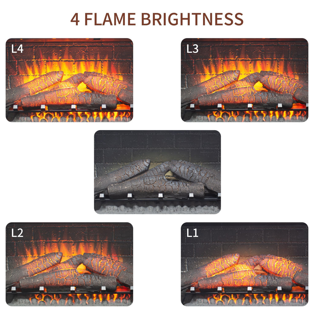Nuvia 36-Inch Electric Antique Black Touch Panel Infrared Fireplace Insert With Removable Trim Kit (SAK84610) – SAKSBY WHOLES