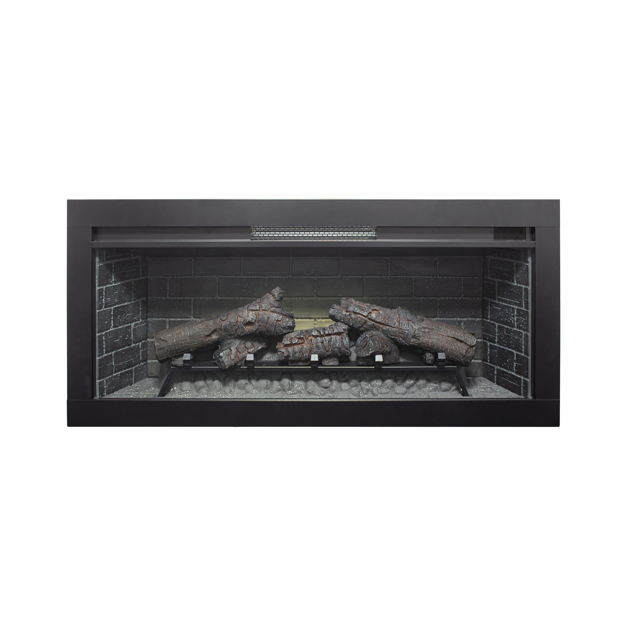 Nuvia 36-Inch Electric Antique Black Touch Panel Infrared Fireplace Insert With Removable Trim Kit (SAK84610) – SAKSBY WHOLES