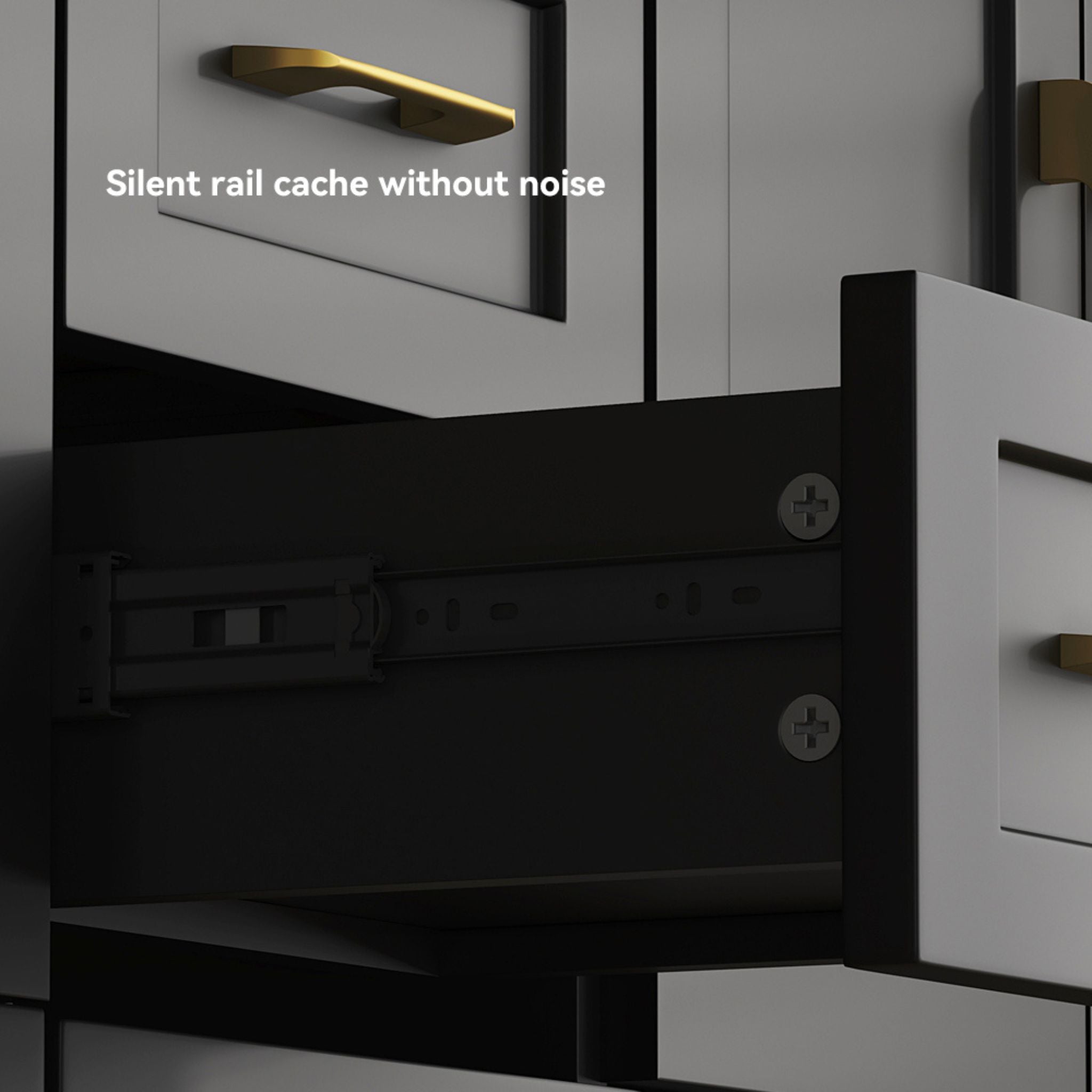 Nuvia 60-Inch Black Bathroom Vanity With Soft Close Doors And Drawers Storage (SAK86210) – SAKSBY WHOLESALE, view 12