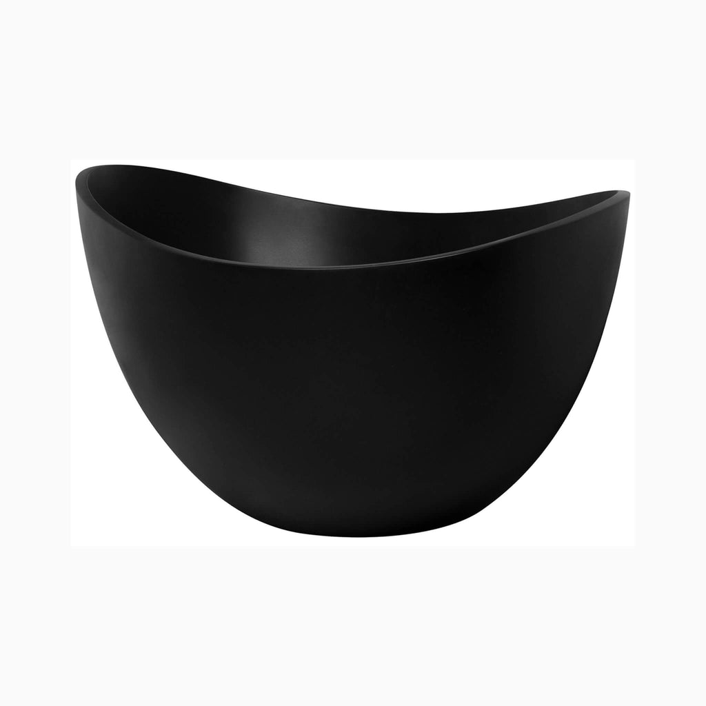 Nuvia 63-Inch Modern Freestanding Single-Piece Matte Black Finish Stone Resin Bathtub (SAK69041) – SAKSBY WHOLESALE, view 7