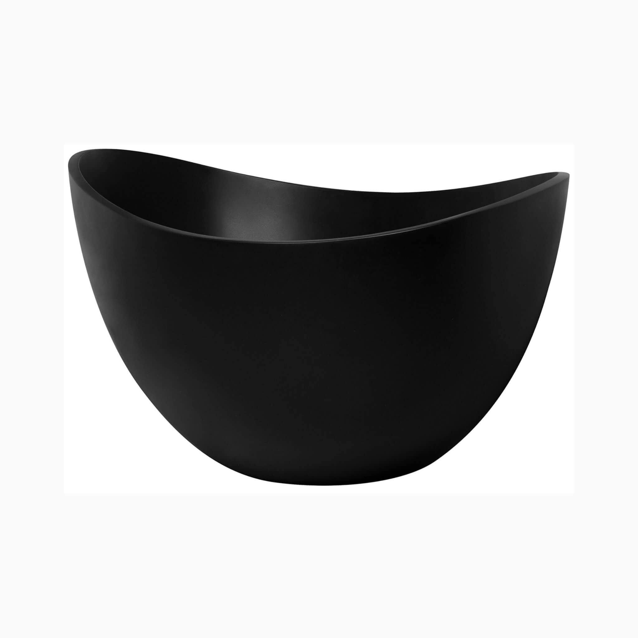 Nuvia 63-Inch Modern Freestanding Single-Piece Matte Black Finish Stone Resin Bathtub (SAK69041) – SAKSBY WHOLESALE, view 7