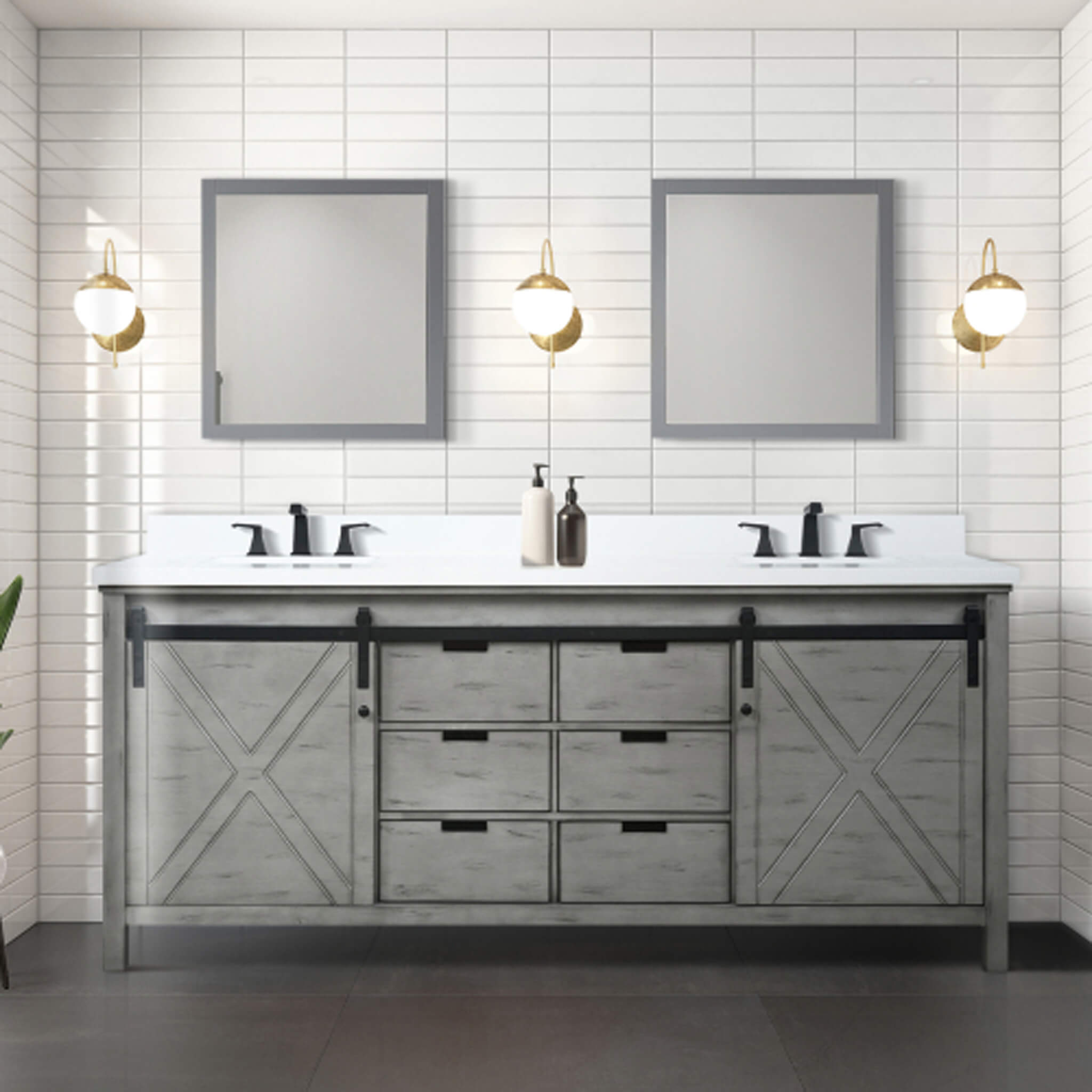 Nuvia 80-Inch Fully Assembled Double Bath Vanity With Soft Close Cabinets [No Countertop] (SAK53904) – SAKSBY WHOLESALE, view