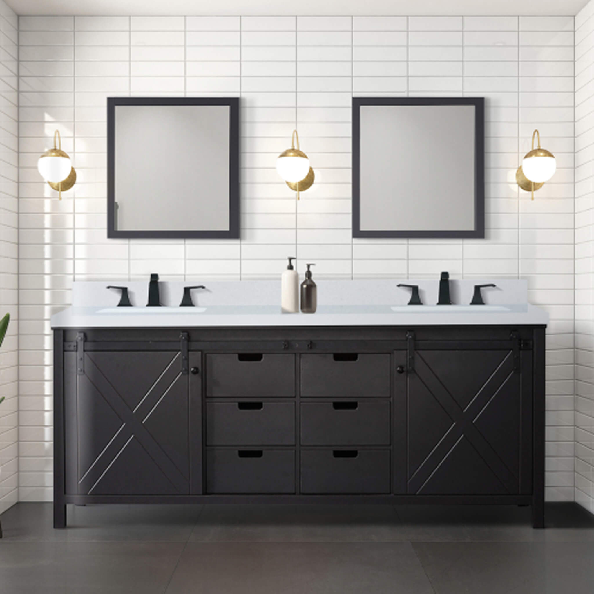 Nuvia 80-Inch Fully Assembled Double Bath Vanity With Soft Close Cabinets [No Countertop] (SAK53904) – SAKSBY WHOLESALE, view