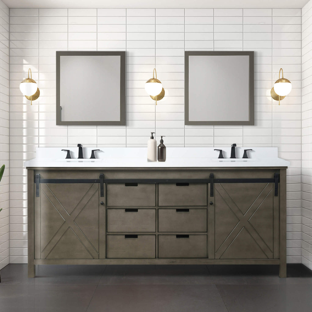 Nuvia 80-Inch Fully Assembled Double Bath Vanity With Soft Close Cabinets [No Countertop] (SAK53904) – SAKSBY WHOLESALE, view
