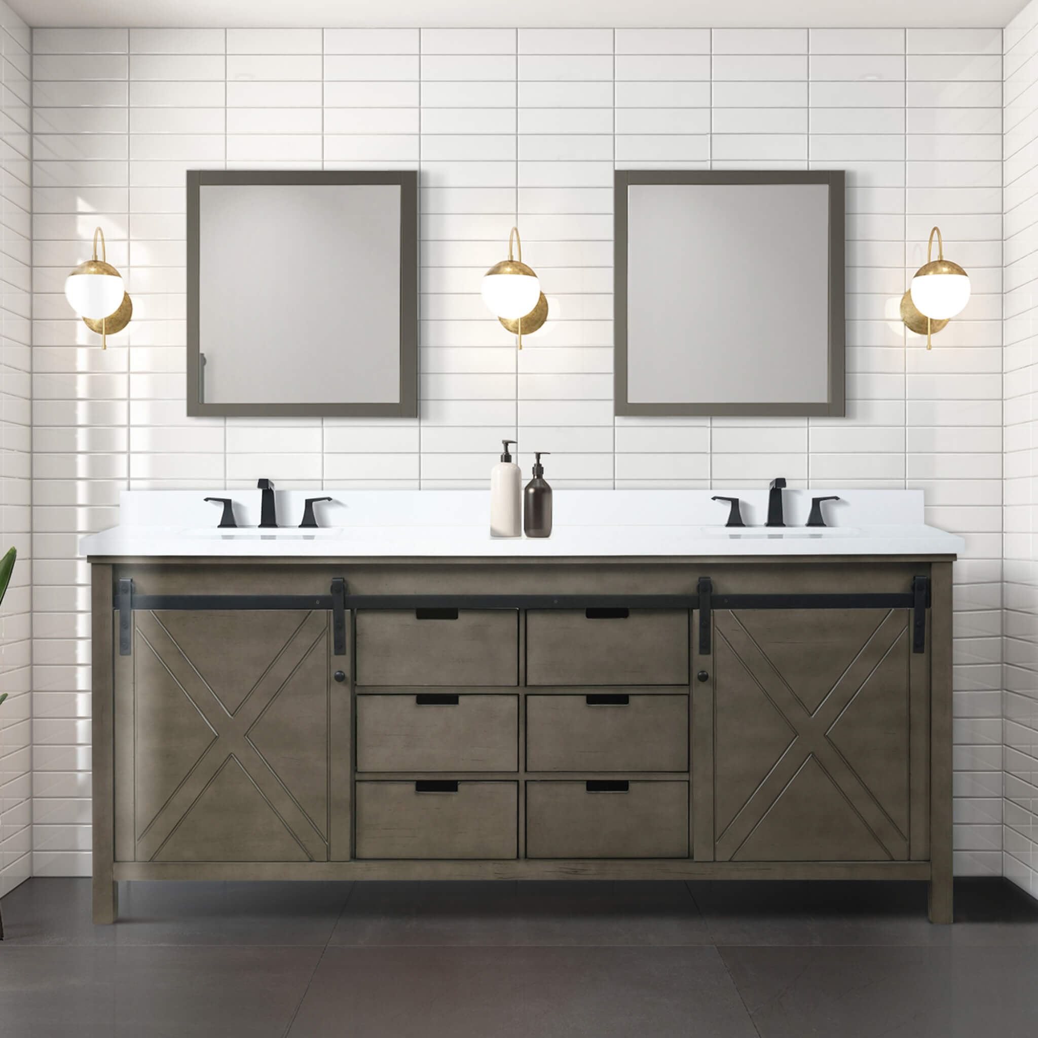 Nuvia 80-Inch Fully Assembled Double Bath Vanity With Soft Close Cabinets [No Countertop] (SAK53904) – SAKSBY WHOLESALE, view