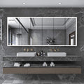 [96X40-Inch] Nuvia Wall-Mounted Medicine Cabinet Mirror With Anti-Fog And Tri-Color LED Lights (SAK82340) – SAKSBY WHOLESALE