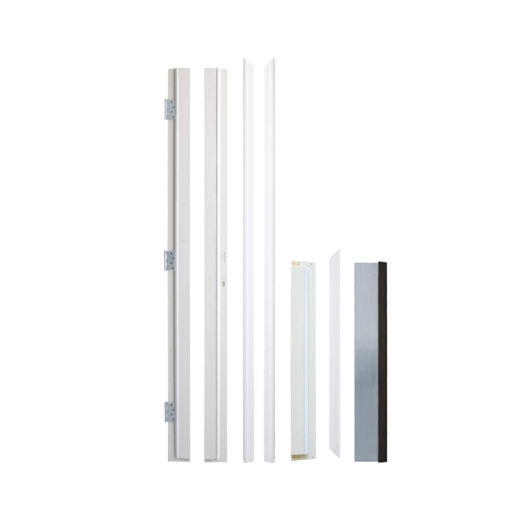[36X80-Inch] Nuvia Black Modern Left Inswing Fiberglass Front Door With Frosted Glass [4-9/16 Frame] (SAK96731) – SAKSBY WHOL