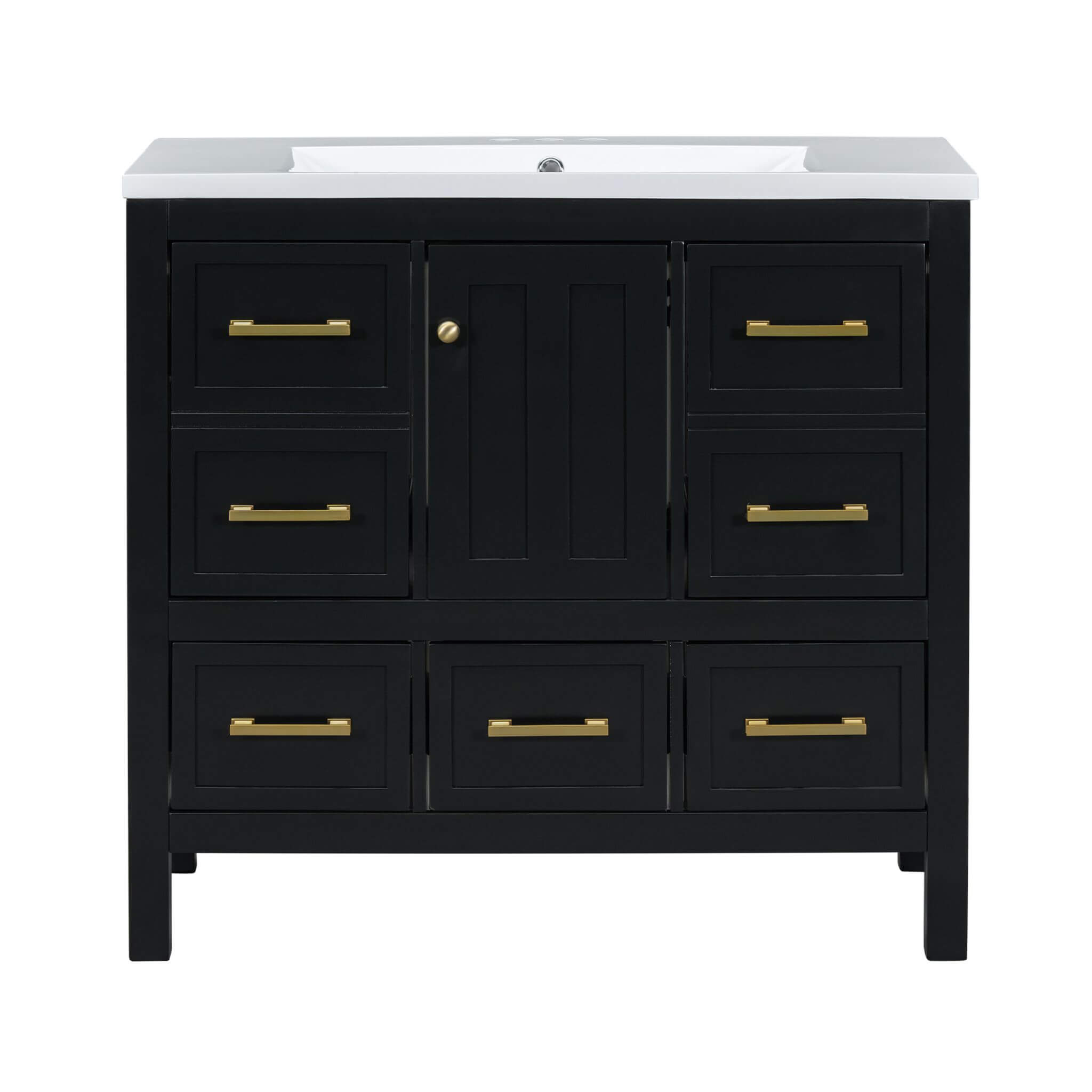 Nuvia Premium 72-Inch Bathroom Vanity Set With Resin Sink And Soft-Close Drawers [Faucet Not Included] (SAK62749) – SAKSBY WH