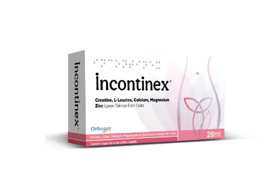 Incontinex Dietary Supplement for Muscle Support - 28 Sachets | Creatine, Leucine, Zinc, Calcium, Magnesium
