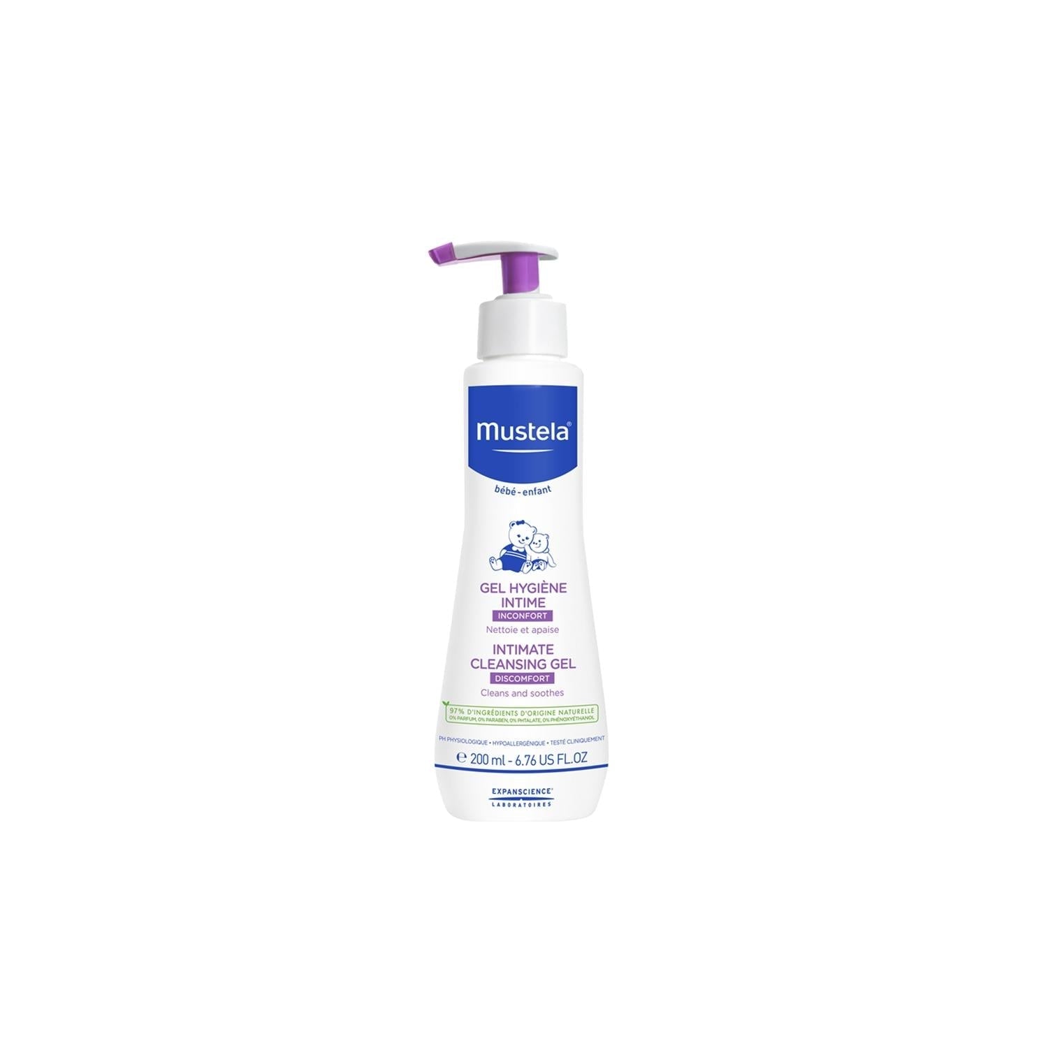 Mustela Intimate Cleansing Gel - Natural, Soap-Free Intimate Hygiene for Sensitive Skin