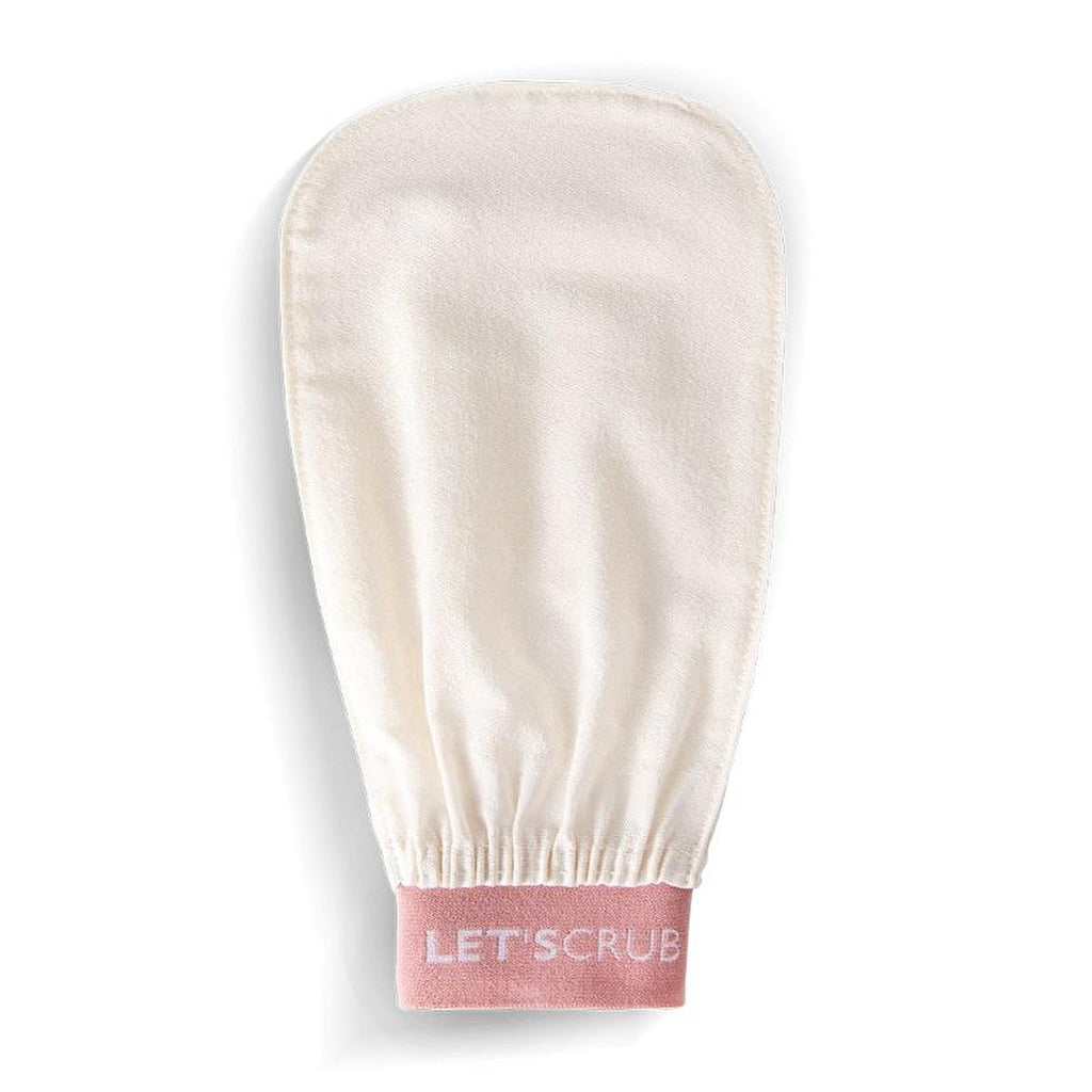 Let'scrub Silk Exfoliating Bath Glove for Smoother Skin - Natural Skincare, Gentle Exfoliation, Handmade