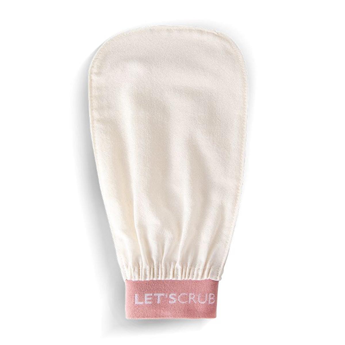 Let'scrub Silk Exfoliating Bath Glove for Smoother Skin - Natural Skincare, Gentle Exfoliation, Handmade