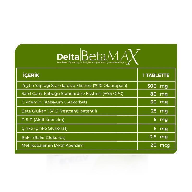Delta Betamax 30 Tablets: Daily Health & Dietary Supplement - Convenient Oral Tablet Form