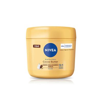 Nivea Cocoa Butter Cream: Intense Dry Skin Moisturizer with Vitamin E - 13.5 fl oz Hand & Body Lotion for Deep Hydration & Relief