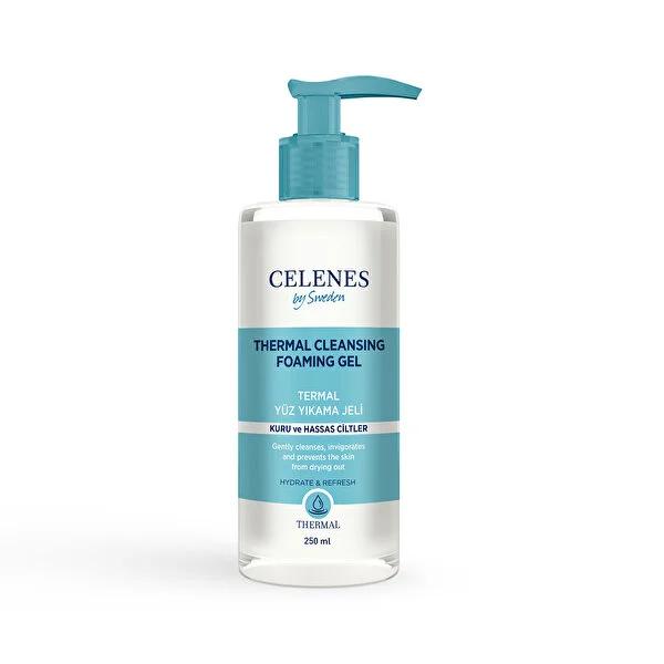 Celenes Thermal: Gentle Cleansing Gel for Dry, Sensitive Skin - Chamomile, Cucumber, & Paraben-Free - Soothing, Moisturizing Facial Cleanser