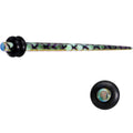 BodyCandy Rainbow Acrylic Mermaid Scale Straight Taper Set 14G to 12mm — back view