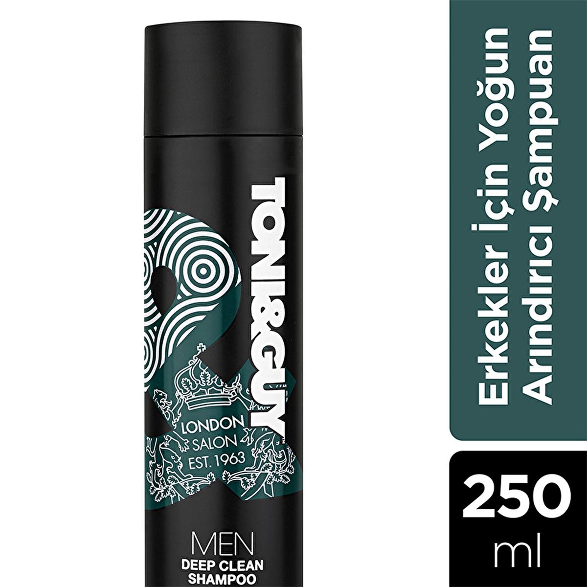 Toni&Guy Deep Cleansing Shampoo - 8.45 fl oz - Clarifying, Removes Product Buildup & Excess Oil