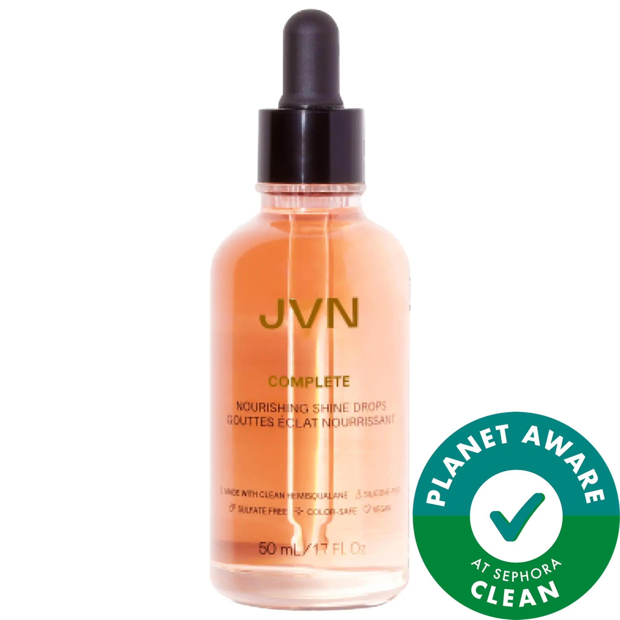 Complete Nourishing Hair Oil Shine Drops: Silicone-Free Frizz Control, Vegan & Cruelty-Free - Enhanced Shine & Color Protection