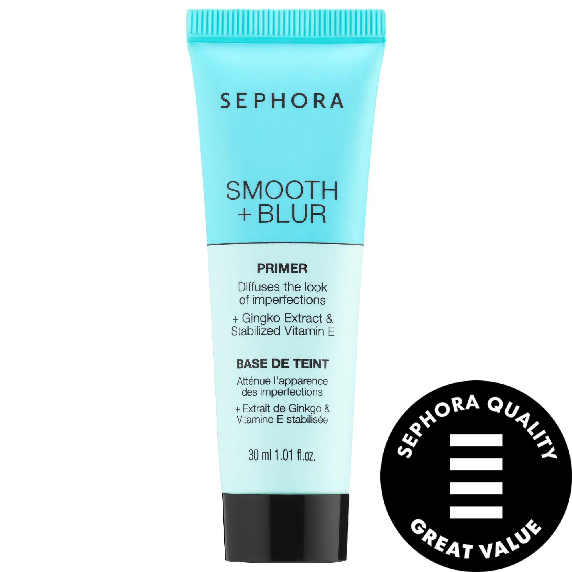 Smooth + Blur Primer - Vegan Makeup Primer for Natural Look, Silky Texture, Paraben-Free