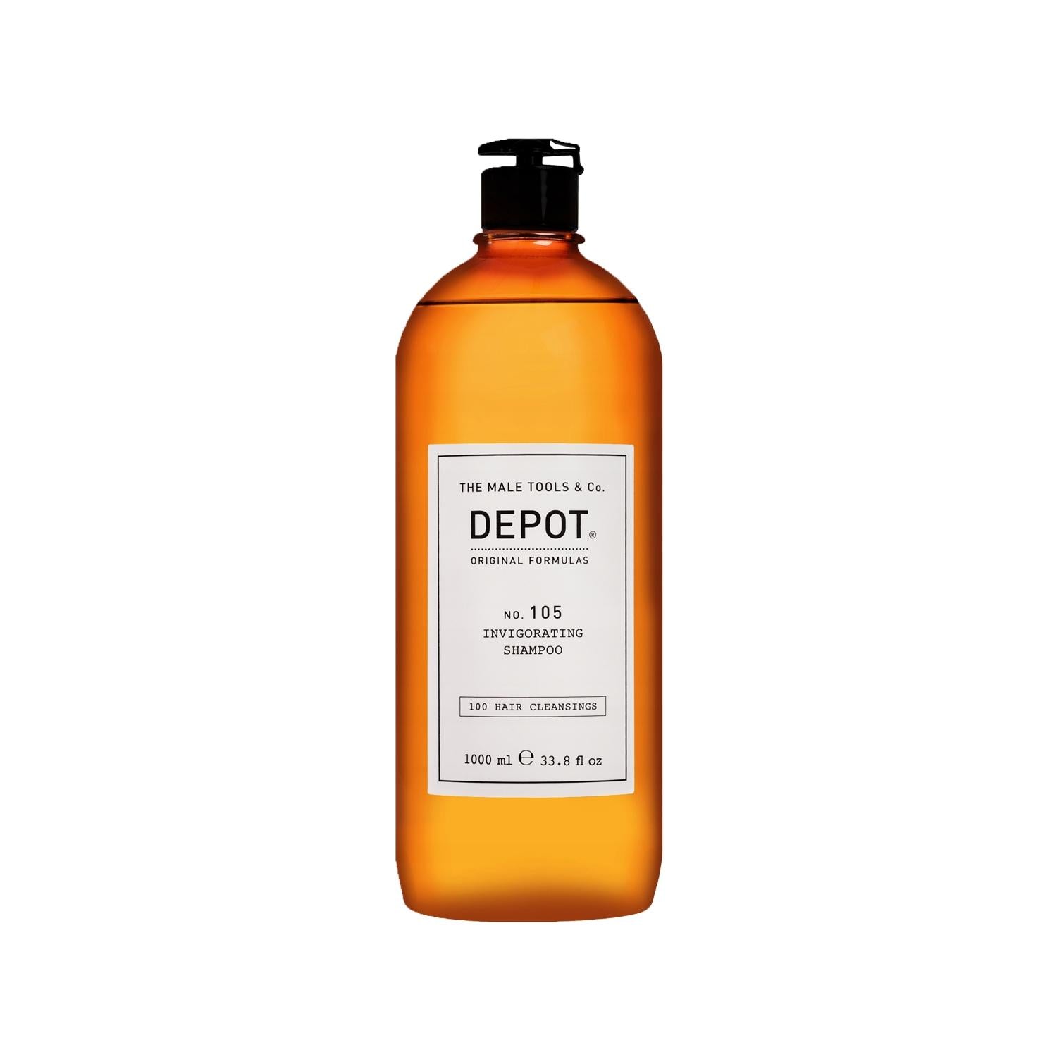 Depot No. 105 Invigorating Hair Shampoo for Hair Loss - 1000ml Anti-Hair Fall & Scalp Stimulation