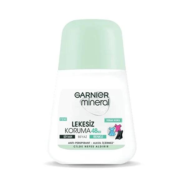 Garnier Mineral Roll On Antiperspirant Deodorant - 48-Hour Protection, Stain-Free, Alcohol-Free, Dermatologically Tested