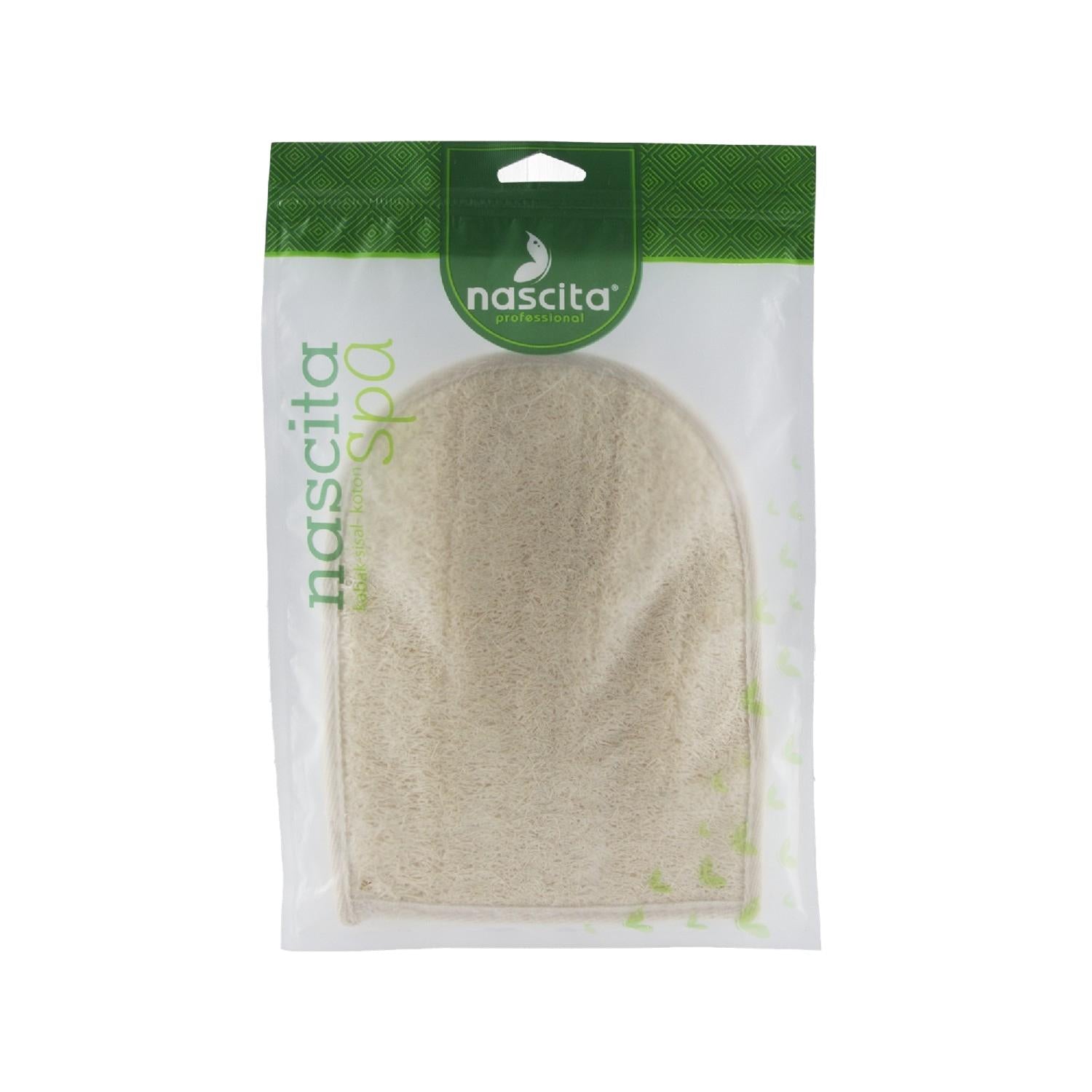 Nascita Spa Loofah Bath Sponge - Natural Exfoliating Glove for Gentle Skin Care