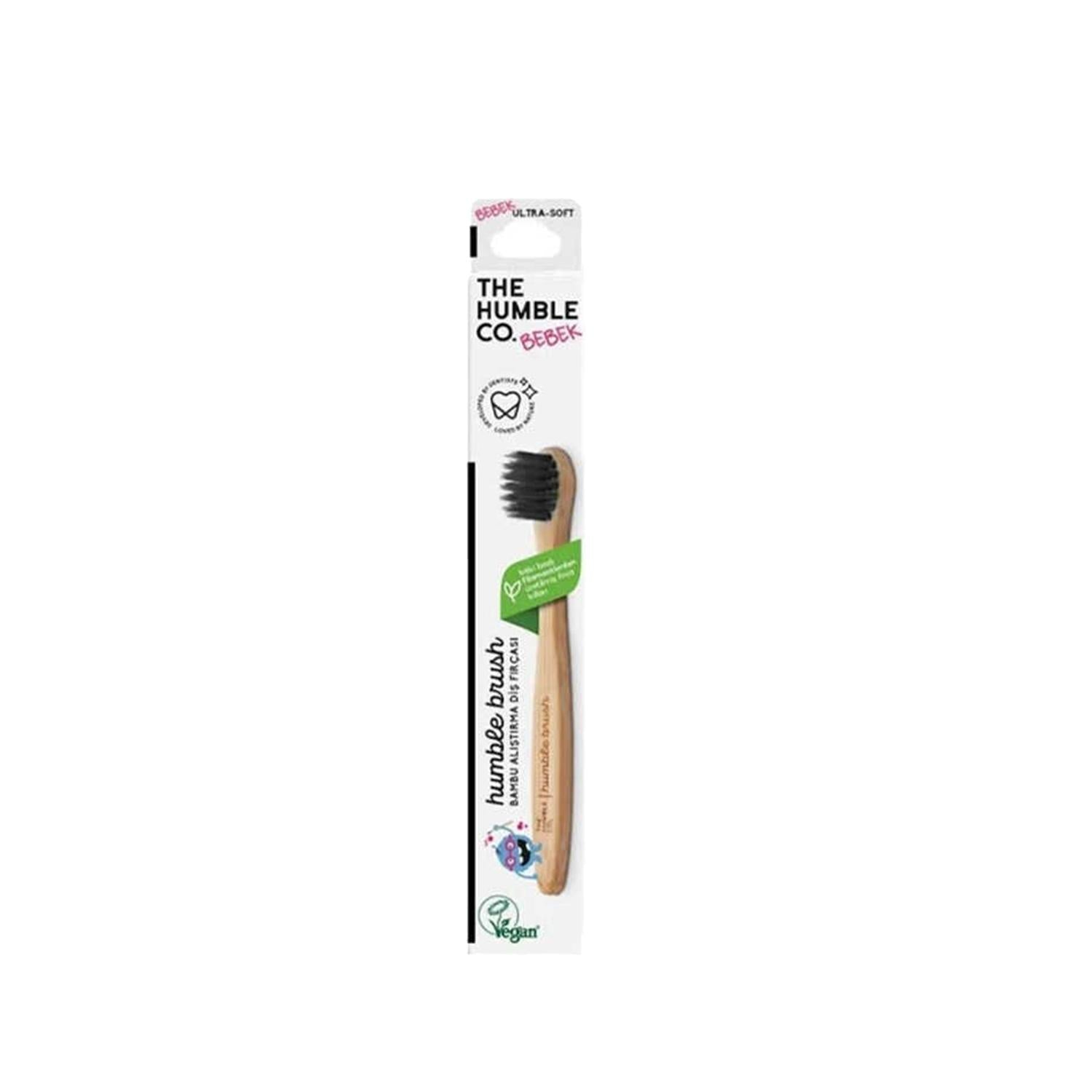 The Humble Co Baby Training Toothbrush - Eco-Friendly Bamboo Handle, Soft Bristles for Infant Oral Care