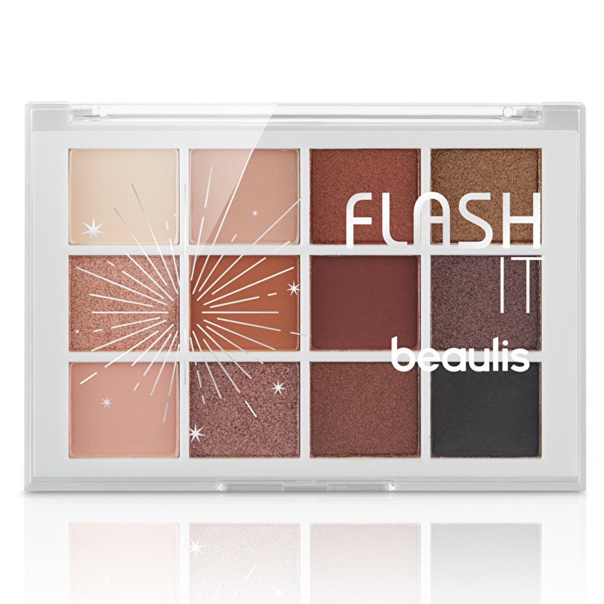 Beaulis Makeup Eyeshadow Palette - 12 Shades for Versatile Eye Makeup, Matte & Shimmer Finishes