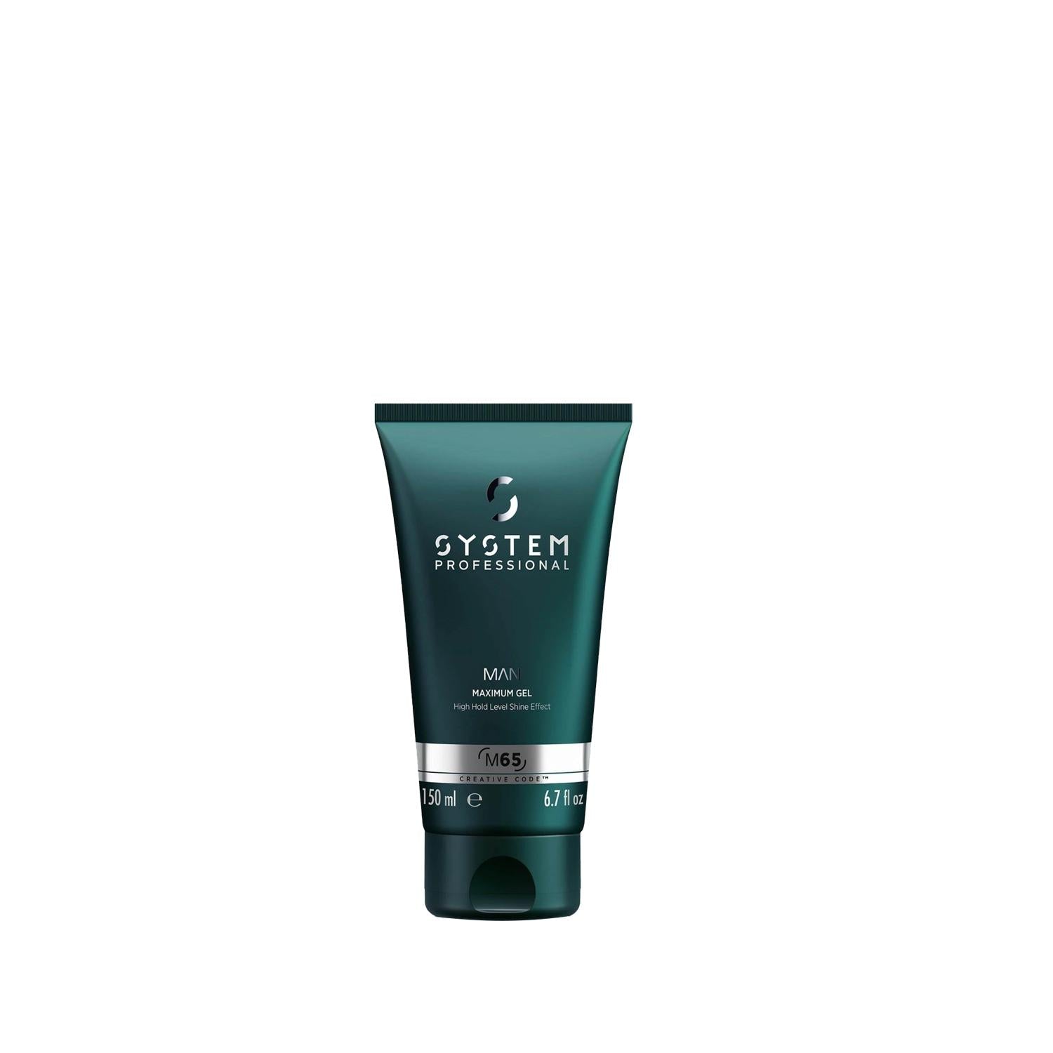 Wella System Professional Man: Maximum Hold Hair Gel for Men | Strong Styling Control & Professional Quality, 5.07 fl oz