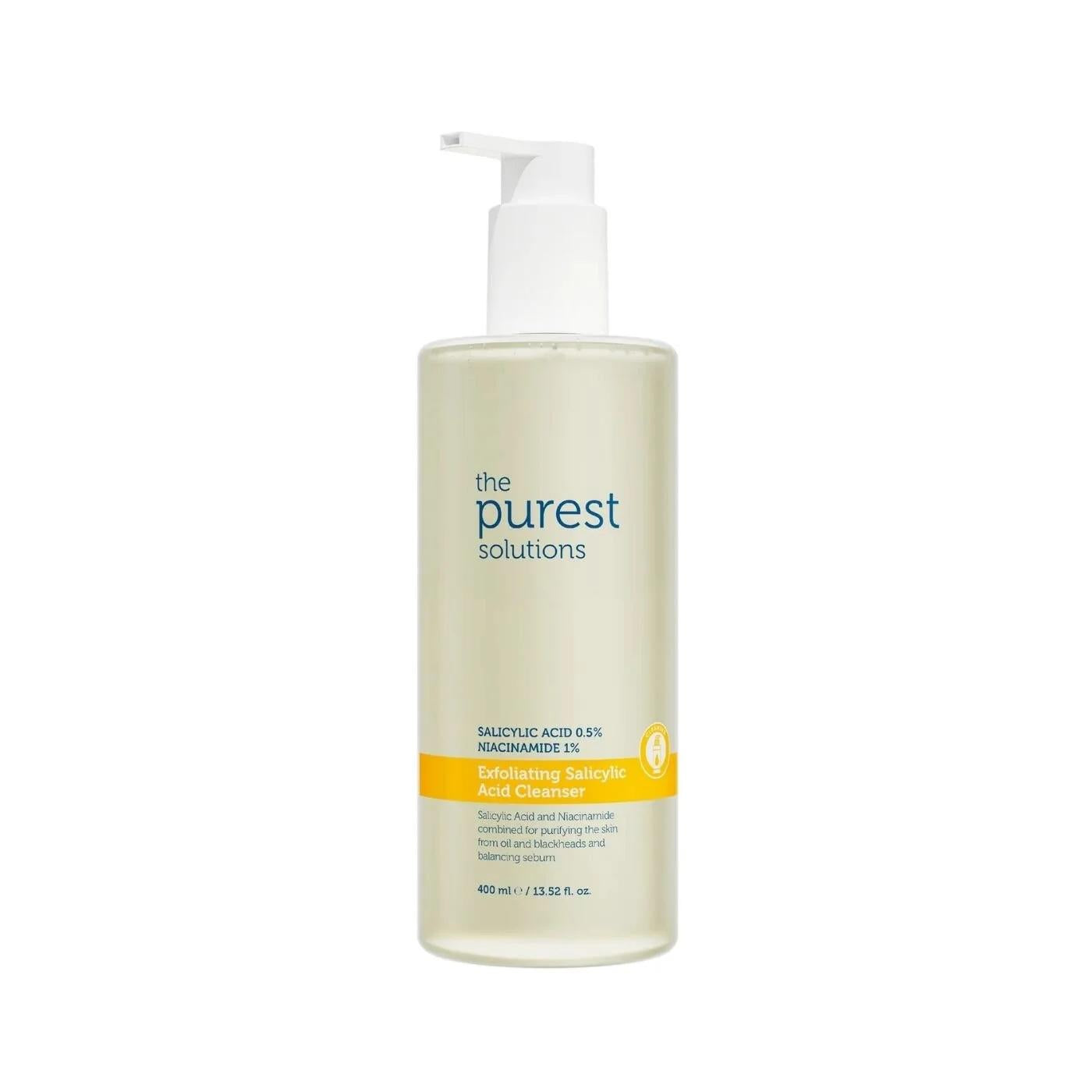 The Purest Solutions Salicylic Acid Cleansing Gel for Oily Skin - 400ml Acne Treatment & Purifying Cleanser