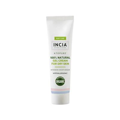 Incia Natural Dry Skin Cream - Intense Hydration with Shea Butter & Hyaluronic Acid - Gentle Moisturizer for Baby & Sensitive Skin (60ml)