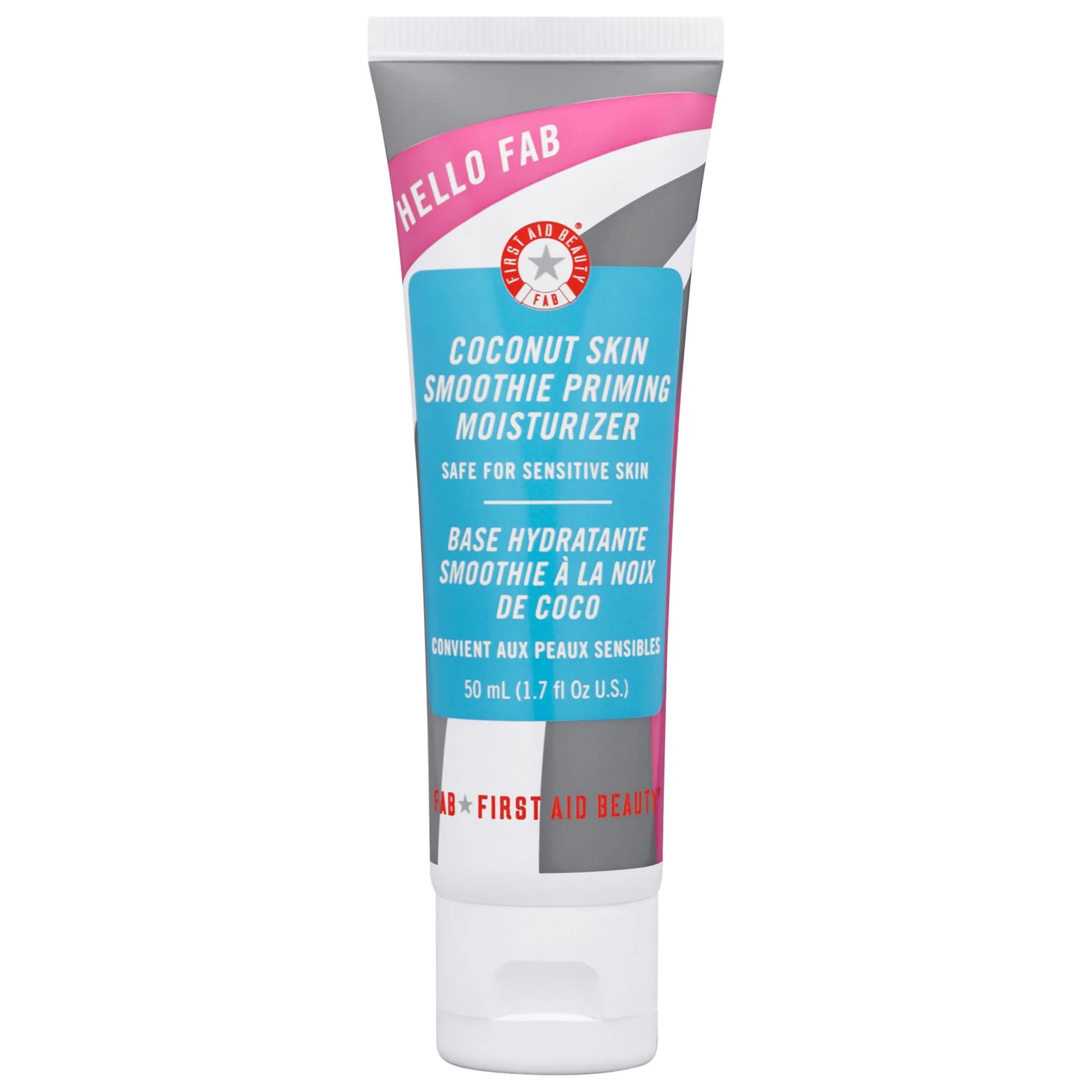Hello FAB Coconut Skin Smoothie: Hydrating Facial Moisturizer & Primer for Dewy, Glowing Skin | Vegan & Cruelty-Free
