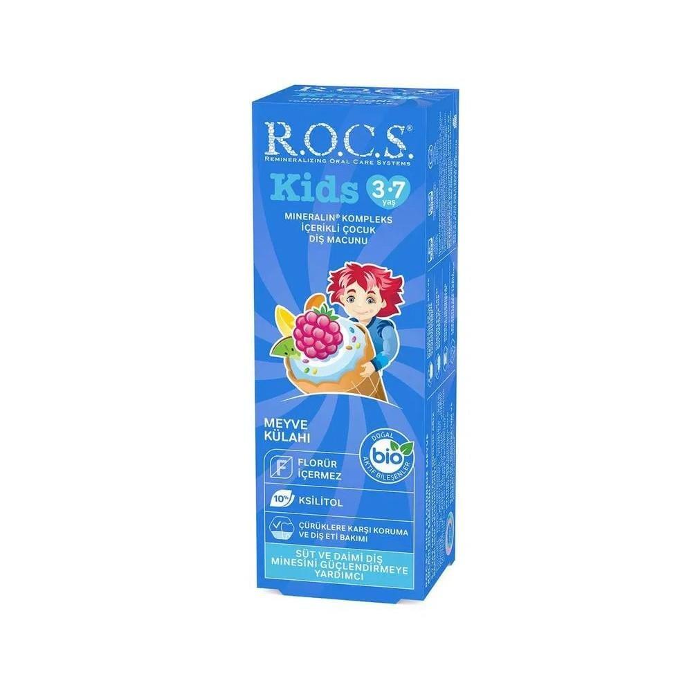 ROCS Kids Toothpaste - Fruit Flavor | 3-7 Years