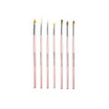 Nascita 7-Piece Nail Art Brush Set - Professional Nail Decoration Tools for Detailed Designs