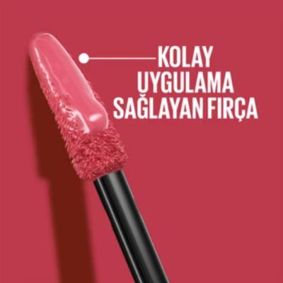 Maybelline Super Stay Vinyl Ink Liquid Lipstick - Long Lasting Lip Color with Vinyl Ink Finish, Rouge Shade 145 Rogue