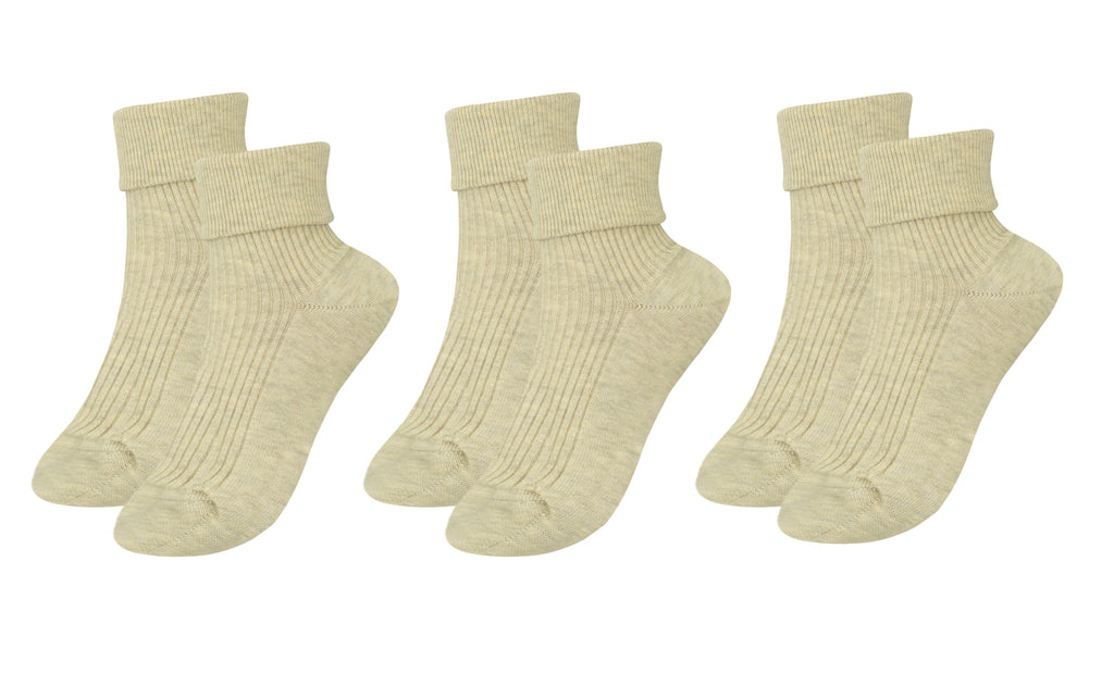 tittimitti tittimitti® 100% Organic Combed Cotton Luxury Women's Socks 3-Pack. Made in Italy. — color detail