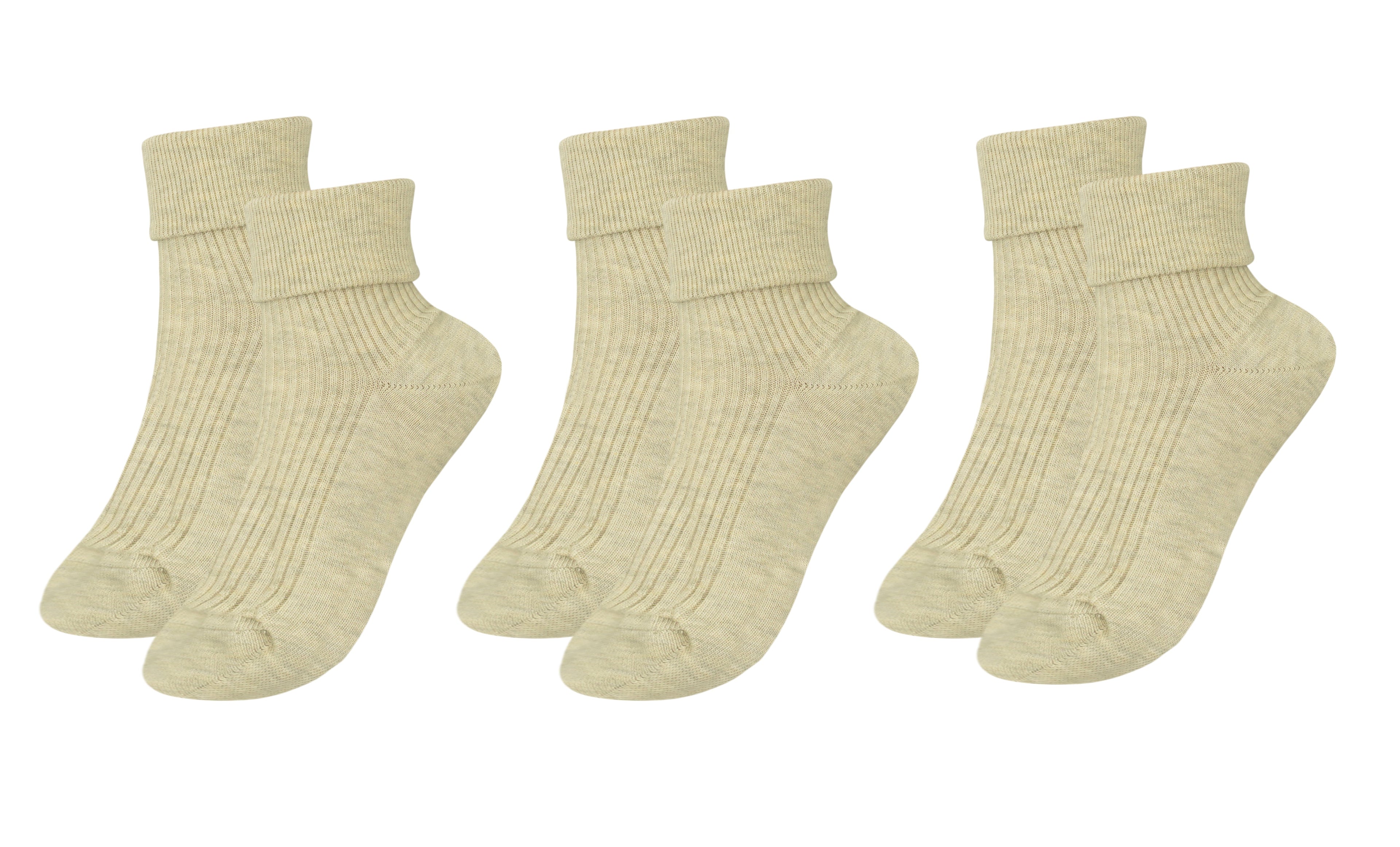 tittimitti tittimitti® 100% Organic Combed Cotton Luxury Women's Socks 3-Pack. Made in Italy. — color detail