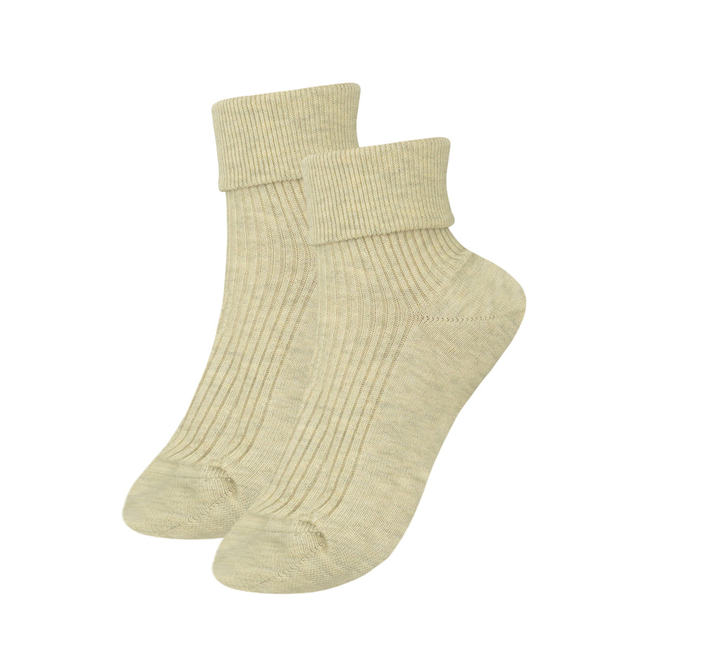 tittimitti tittimitti® 100% Organic Combed Cotton Women's Socks. 1 Pair. Made in Italy. — color detail
