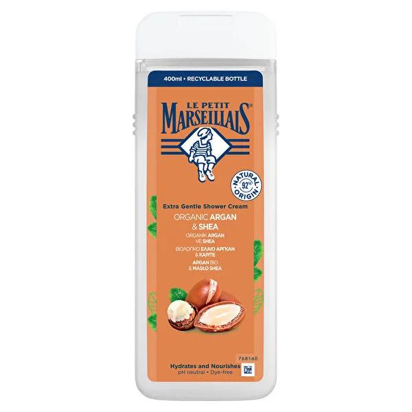 Le Petit Marseillais Organic Argan & Shea Shower Gel - Gentle, Moisturizing, Eco-Friendly Cleansing for Sensitive Skin