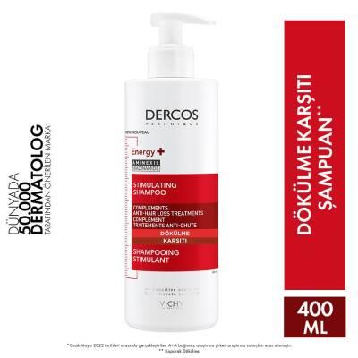 Vichy Dercos Energising Anti-Hair Loss Shampoo 400ml - Energizing Formula, Dermatologically Tested
