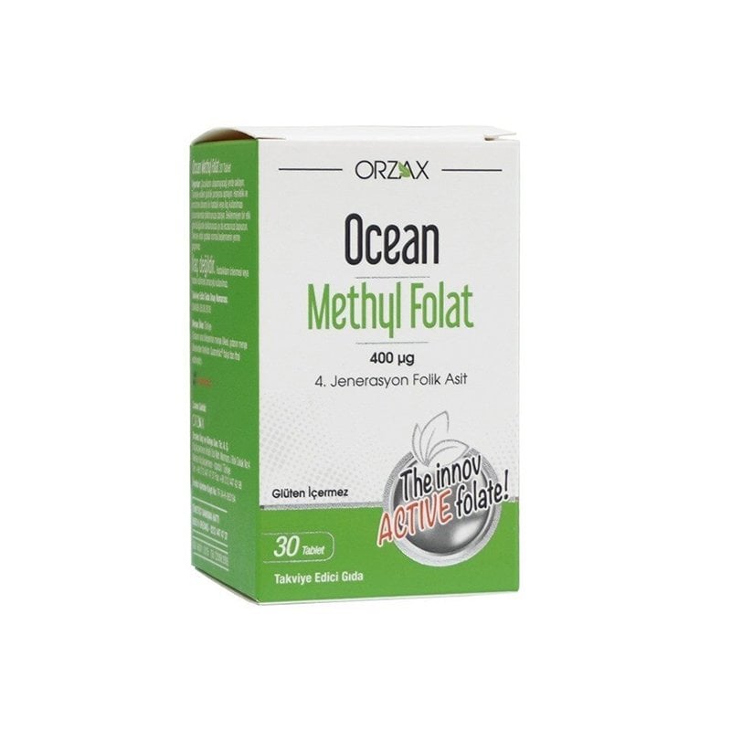 Ocean Methyl Folat - 30 Tablet Folic Acid Supplement