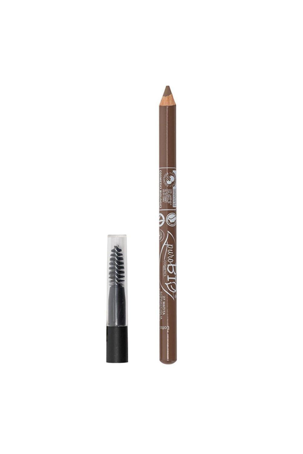 Purobio Eyebrow Pencil - Paraben-Free, Precise Application for Natural Brows
