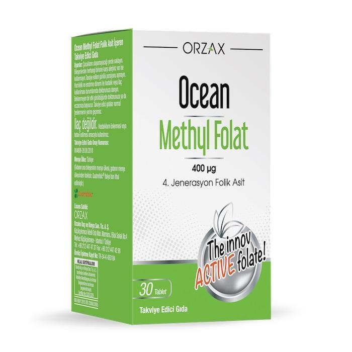 Ocean Methyl Folat - 30 Tablet Folic Acid Supplement